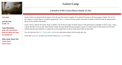 Desktop Screenshot of gainercamp.com